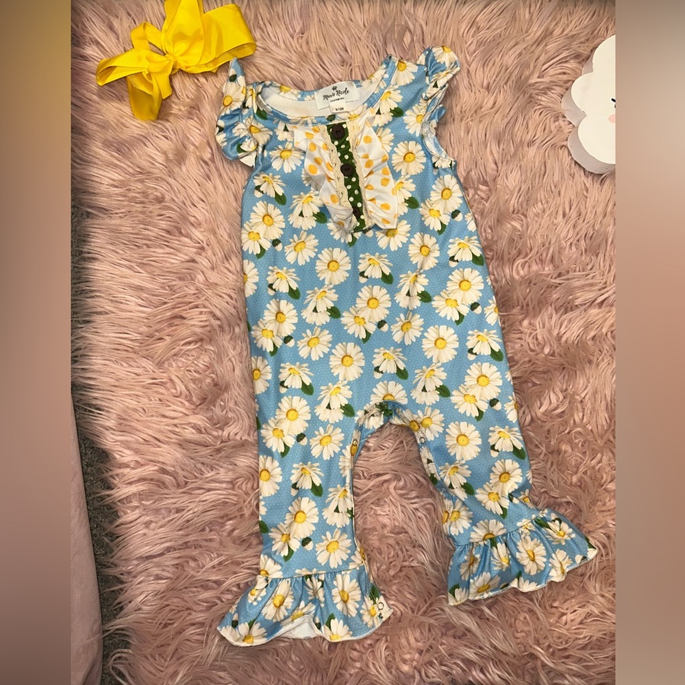 MARIE NICOLE DAISY ROMPER 6/12m EEUC